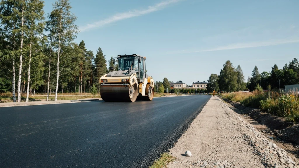 asfaltera väg